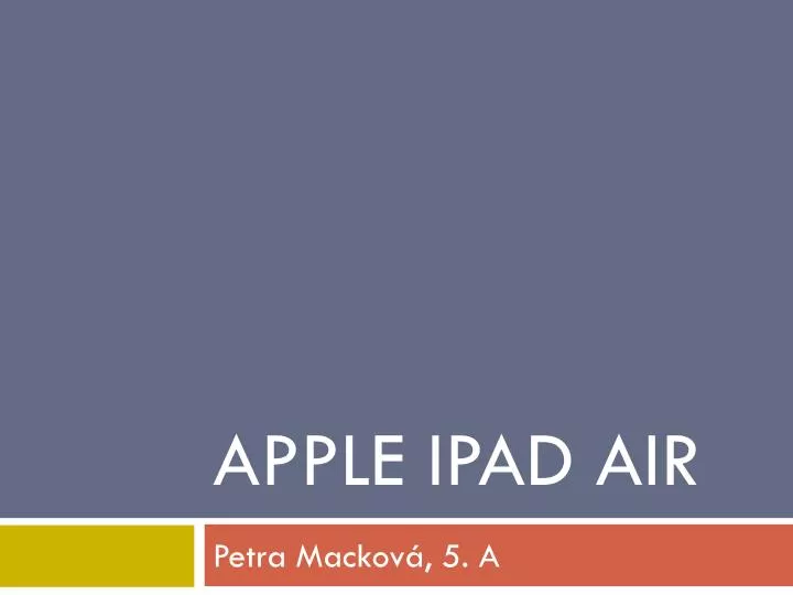 apple ipad air