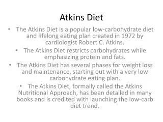 atkins diet