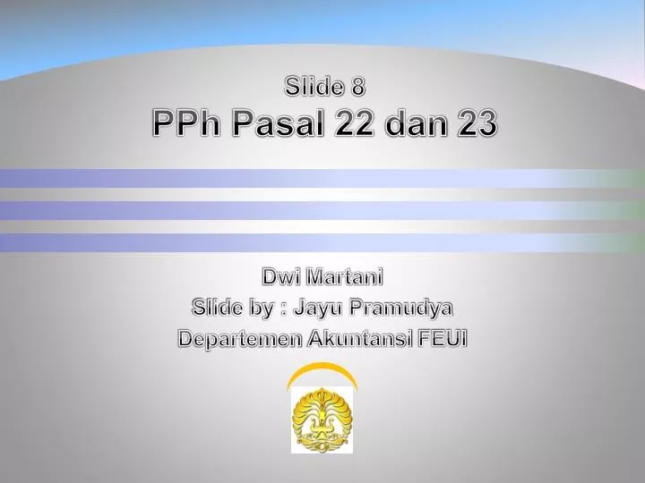 slide 8 pph pasal 22 dan 23