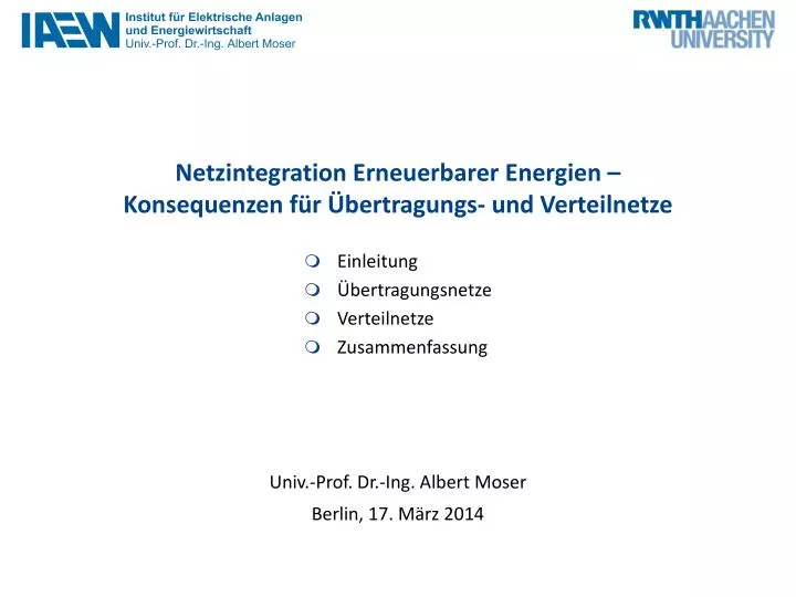 netzintegration erneuerbarer energien konsequenzen f r bertragungs und verteilnetze