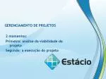 GERENCIAMENTO DE PROJETOS - slide 1