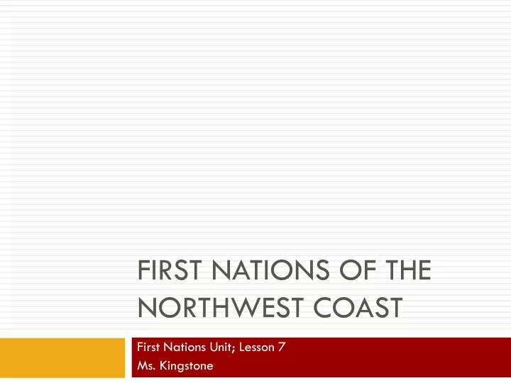 first nations of the northwest coast