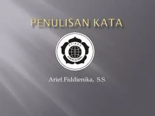 penulisan kata