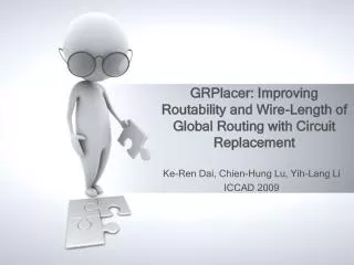 GRPlacer : Improving Routability and Wire-Length of Global Routing with Circuit Replacement