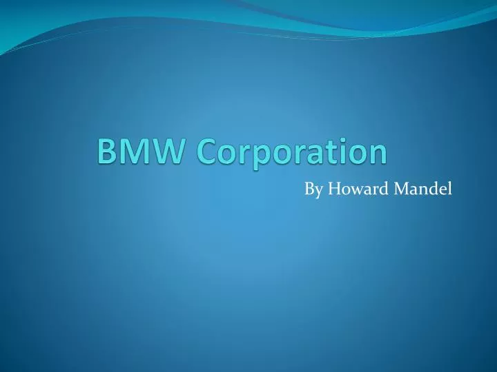 bmw corporation