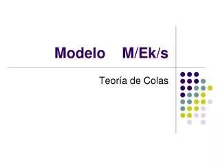 modelo m ek s