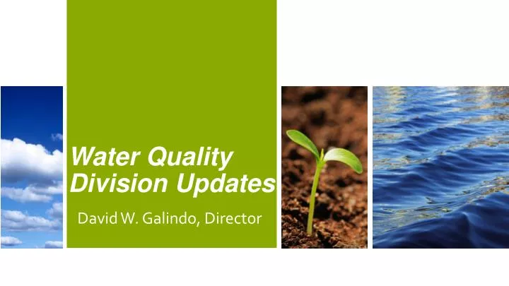 water quality division updates
