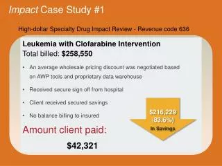 Impact Case Study # 1