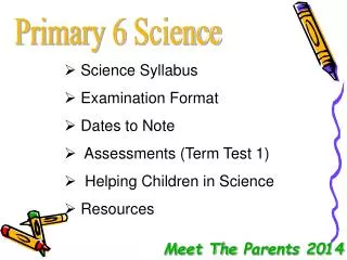 Primary 6 Science