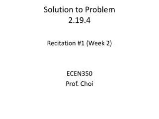 Solution to Problem 2.19.4