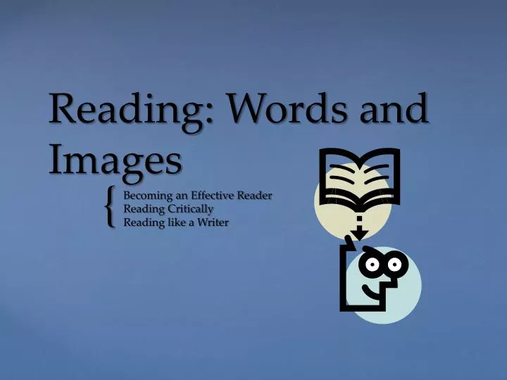 reading words and images