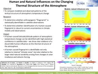 Human and Natural Influences on the Changing Thermal Structure of the Atmosphere