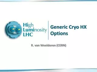 Generic Cryo HX Options