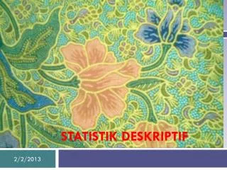 statistik deskriptif