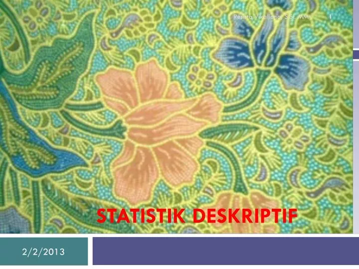 statistik deskriptif