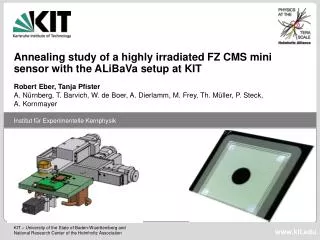 Annealing study of a highly irradiated FZ CMS mini sensor with the ALiBaVa setup at KIT