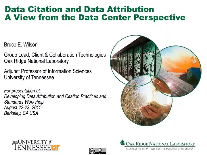 data citation and data attribution a view from the data center perspective