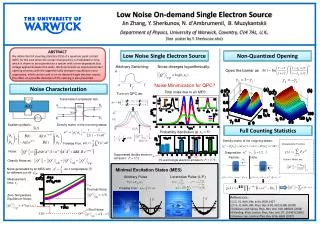 Low Noise On-demand Single Electron Source