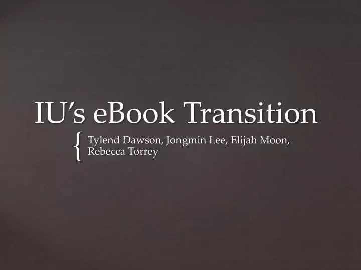 iu s ebook transition