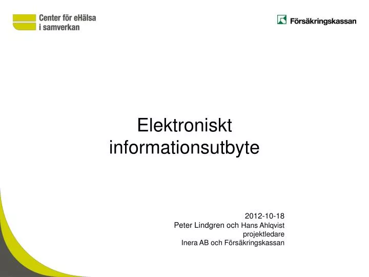 elektroniskt informationsutbyte