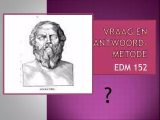 vraag en antwoord metode