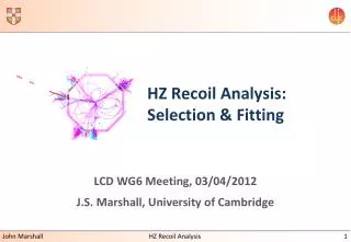 HZ Recoil Analysis: Selection &amp; Fitting