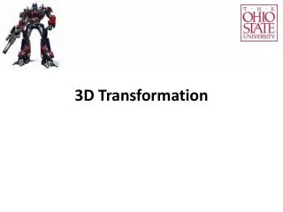 3D Transformation