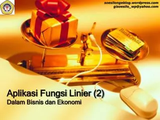 aplikasi fungsi linier 2