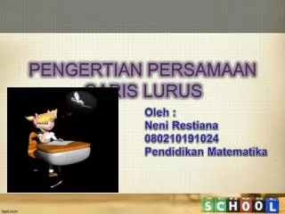 pengertian persamaan garis lurus