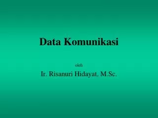 data komunikasi