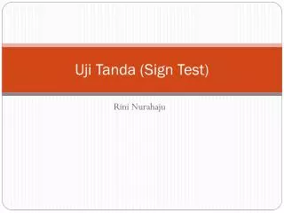 uji tanda sign test