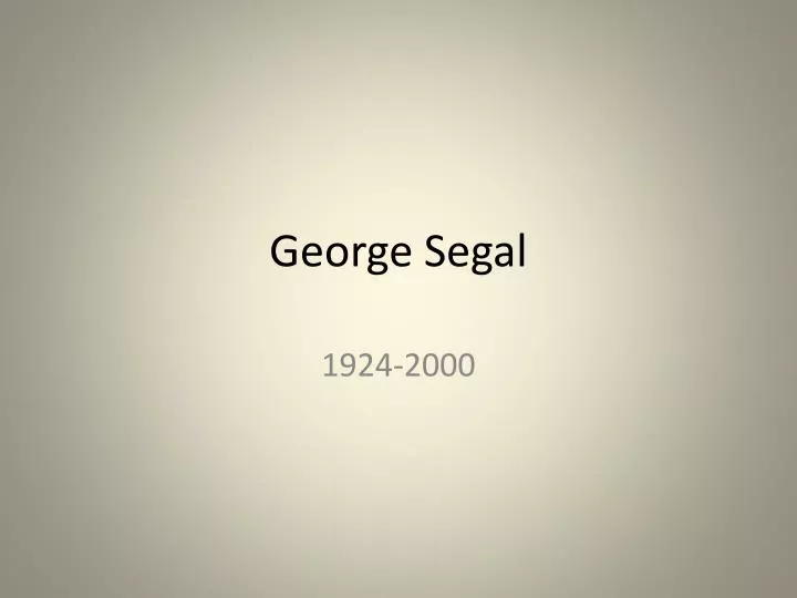 george segal