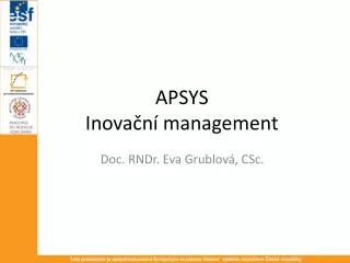 apsys inova n management