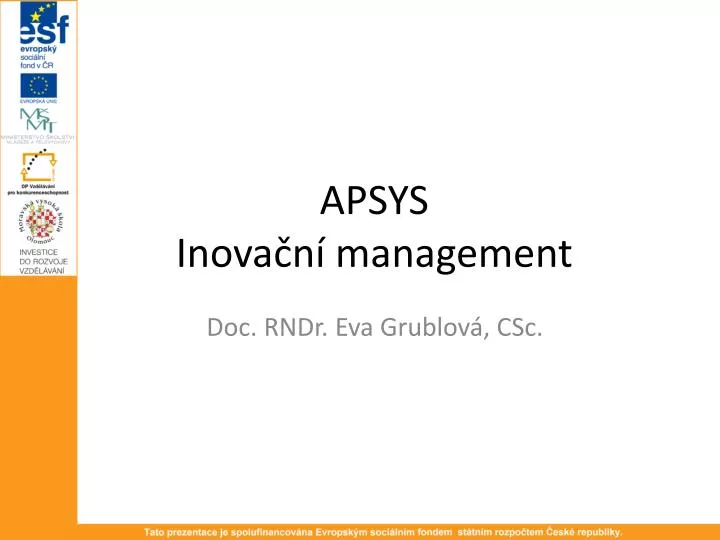 apsys inova n management