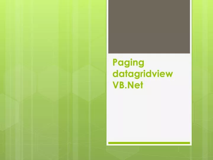 paging datagridview vb net