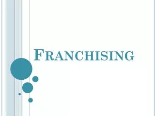 franchising