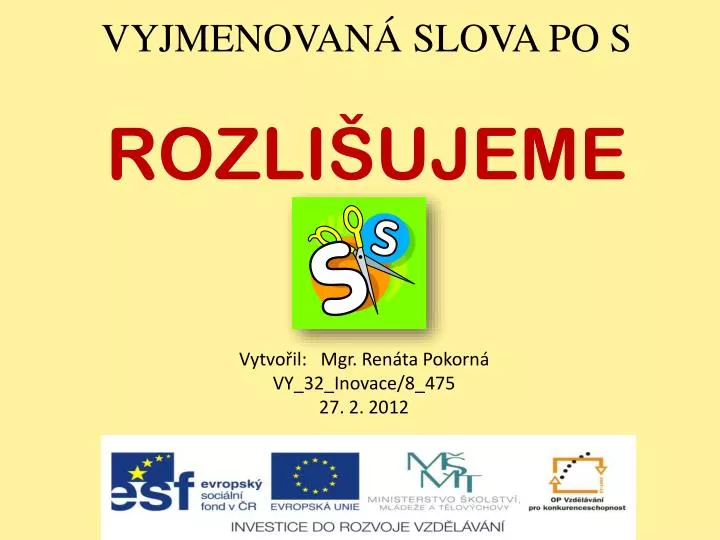 vyjmenovan slova po s rozli ujeme