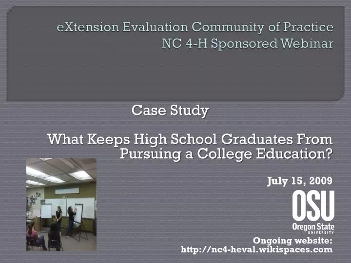 extension evaluation community of practice nc 4 h sponsored webinar