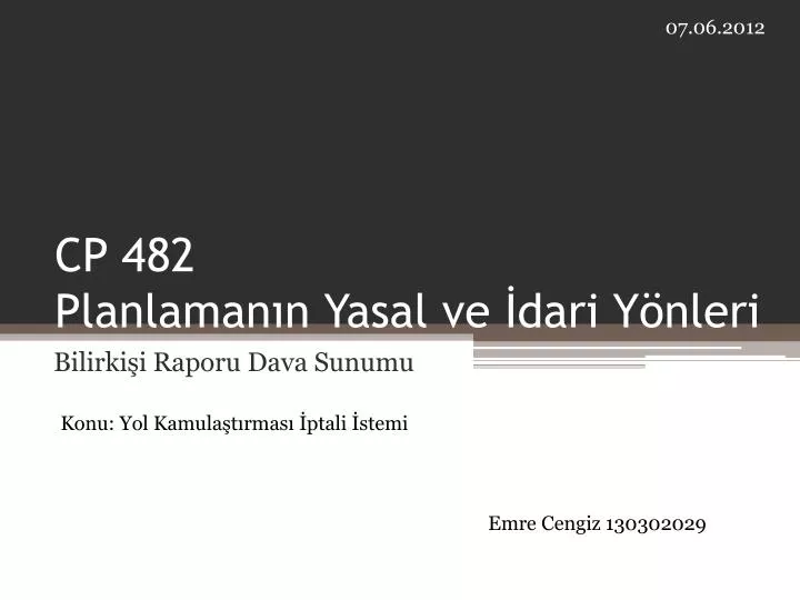 cp 482 planlaman n yasal ve dari y nleri