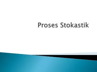 proses stokastik