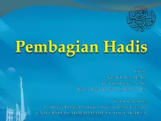 pembagian hadis