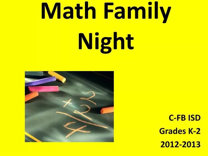 math family night