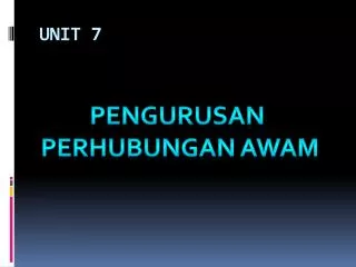 unit 7