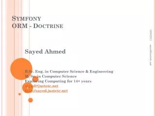 Symfony ORM - Doctrine