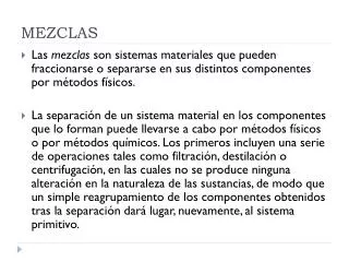 mezclas