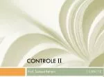 CONTROLE II - slide 1