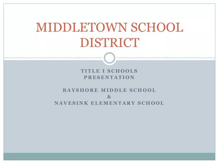 middletown school district
