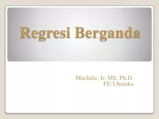 regresi berganda