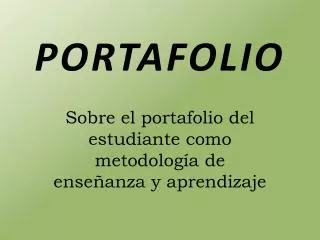 portafolio