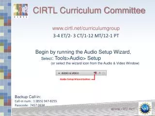 CIRTL Curriculum Committee